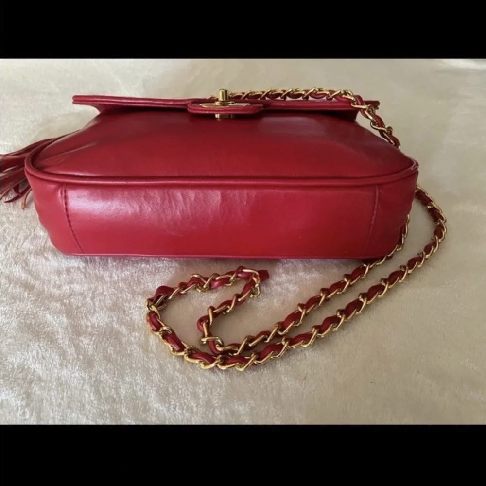 🩷 Laura Scott Chain Crossbody Purse Red🩷